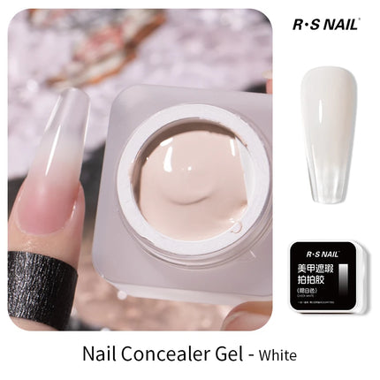 RSNAIL 1/2PC Nail Concealer Gel Nail Polish Slapped Gradient Effect Lacquer Concealer Gel UV Soak Off Varnish for Nail Art Salon