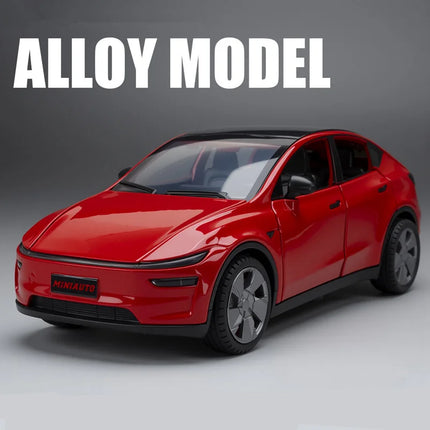 1:32 2026 Model Y SUV Alloy Car Model Diecast Metal New Energy Car Vehicle Model Simulation Sound Light Collection Kids Toy Gift