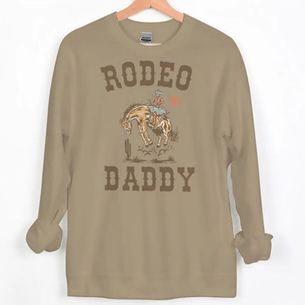 Vintage Cowboy Style Couple Matching Clothing "Rodeo Daddy/Mama" Crewneck Long Sleeve Women Men Husband Wife Sweatshirts