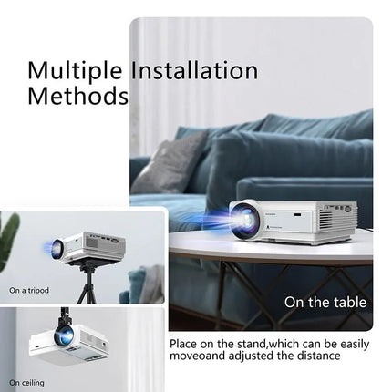 L36P Projector Full HD 1080P 4K Wifi Mini LED Portable Projetor 2.4G 5G For Smartphone Video Home Office Camping Party Hotel