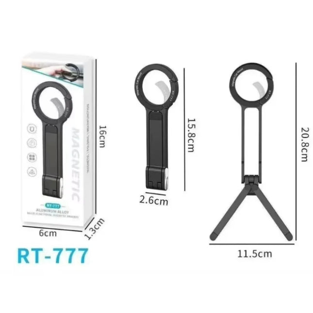 Foldable Portable Phone Holder Stand Magnetic Cell Phone Tripod Mount For Magsafe iPhone 16 15 14 13 12 Pro Max Samsung Xiaomi