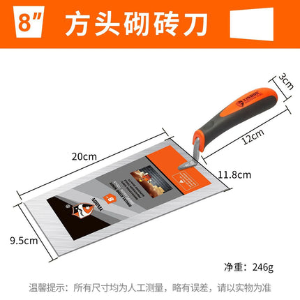 Thickened High-strength Steel Trowel for Tiling, Construction Masonry, Ceramic Tile Plastering, Wall Plastering