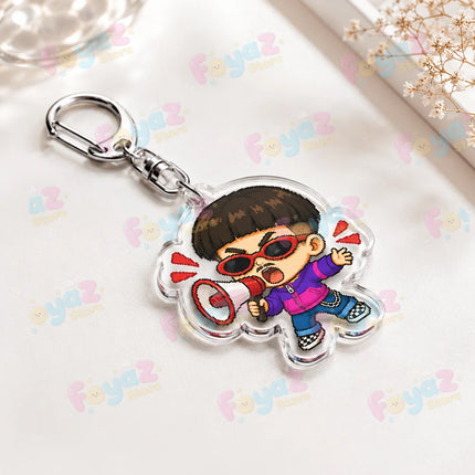 Rapper Oliver Tree Keychain for Accessories Bag Charm Ugly Is Beautiful Boy Music Key Chain Ring Jewelry Fans Gifts