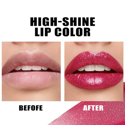 Diamond Pearlescent Lipstick Waterproof Long Lasting Non-stick Cup Matte Velvet Shiny Lipsticks Red Sexy Lips Makeup Cosmetics