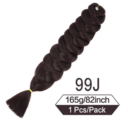 2026 82 Inch Long Jumbo Braiding Hair Synthetic Braids Crochet Hair Extensions 165g Pre Stretched Braid Wholesale For  Women