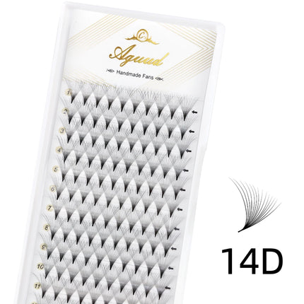 AGUUD 16 Rows Premade Volume Fans Pointy Based Eyelash Extension 5D 8D 10D 12D 30D 40D 320 Fans Russian Volume Faux Mink Lashes