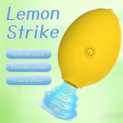 Hidden Female Lemon Masturbation Vibrator 10 Levels Strong Suction Nipple Clitoris Anal Stimulating Hidden Sex Toy for Women