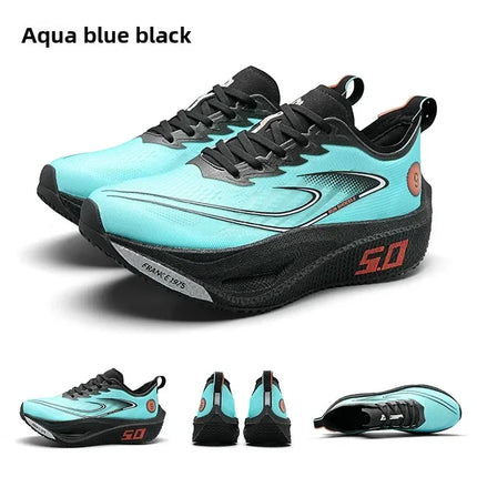 Unisex 2025 Full Carbon Plate Running Shoes Professional Marathon Racing Lightweight Bounce Cushion Breathable Sports Sneakers