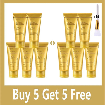 Kojic Acid Turmeric Overnight Wrapping Peel Off Mask Nourishes Hydrolyzed Collagen Glowing Skin Skin Firmnes Women Skincare