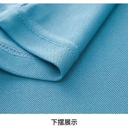 New Men's Long-sleeved Cotton Polo Shirt Fashion Embroidery Casual Bottom Pullover Shirts Tops Men's Clothing