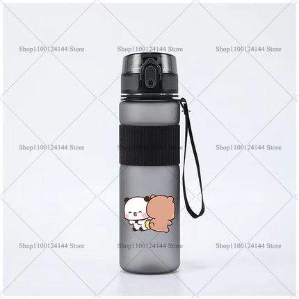 Bubu Dudu Water Bottle Yier Bear Panda Girl Boy Large Capacity Sports Kettle Transparent Cold Water Cup Outdoor Portable 550ml