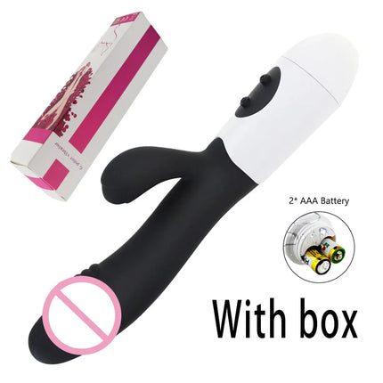 Rabbit Vibrator for Women Beginner G-Point Powerful Vibrating Massager Vaginal Clitoris Nipple Stimulator Female Adult Sex Toys