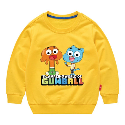 The Amazing World Of Gumball Graphic Fashion Sweater For Boys And Girls Children's Sports Pullover Outdoor Sports Hoodie