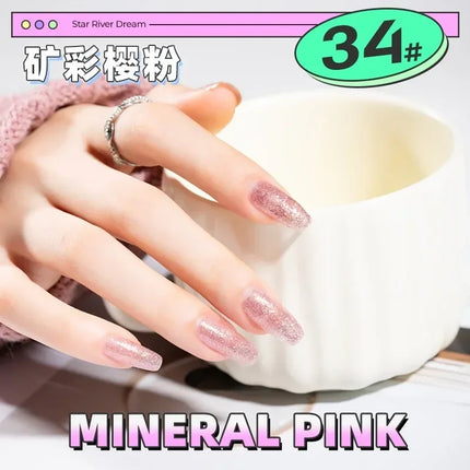 Water-based Nail Polish Tearable Baking Free Solid Color Nail Polish Gel Professional Semi-Permanent Varnish Nail Salon Polish