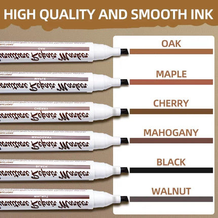 13pcs Wood Scratch Repair Kit Furniture Markers Crayon Sharpener Set Waterproof Pen for Floors Tables Desks Stains Oak Maple