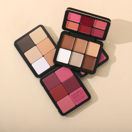 12-color iron box concealer blush cream matte highlight contour makeup all-in-one palette