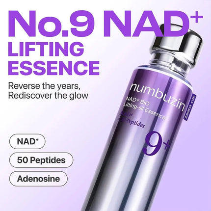 Numbuzin NO.9 NAD+Retinol Volumetox Eye Cream 50Peptides Liquid Ultrasonic Serum Eye Cream Essence Anti-wrinkle Skincare ﻿