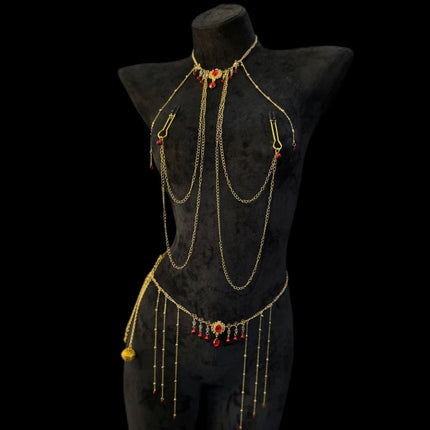Metal Nipple Clamps Body Chain Women's Body Jewelry Massage Nipples SM Adult Toys Flirting Sex Toys Sextoy Product Clamps 18+
