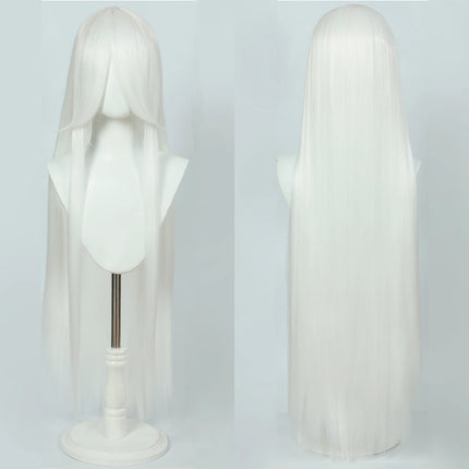 100CM Long Straight Wig With Bangs Synthetic Cosplay Wig For Women Pink Purple Cosplay Wigs for Party For Halloween