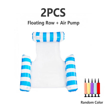 Inflatable Water Hammock Pool Float Chair Lounge Bed |   Floating Swim Mattress Recliner for Adults Beach Lake Summer Water Toy