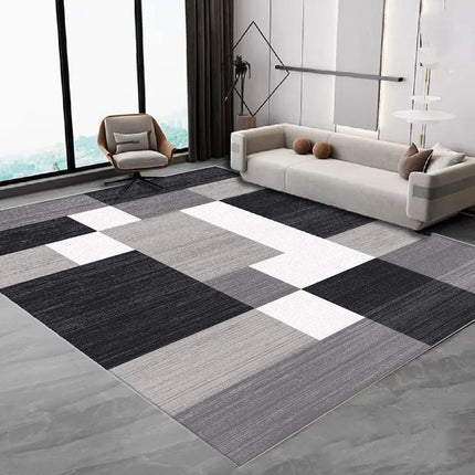 VIKAMA Nordic Minimalist Living Room Carpet, Easy-To-Clean Sofa and Coffee Table Pad, Bedroom Full Carpeting, Home Decoration