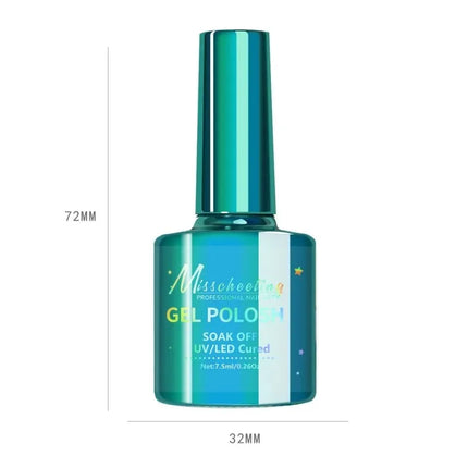 Semi Permanent Lacquer Hybrid Varnish Galaxy Crystal Cat Eye Gel Manicure DIY with Glitter Effect