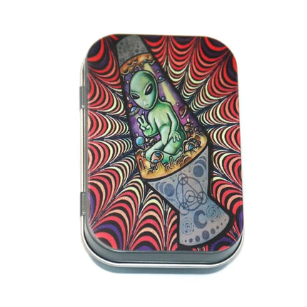 Cigarette Case Box Tobacco Storage humidor rolling paper box Jewelry Candy Coin Key Organizer Metal Tin Flip Gifts Sealed