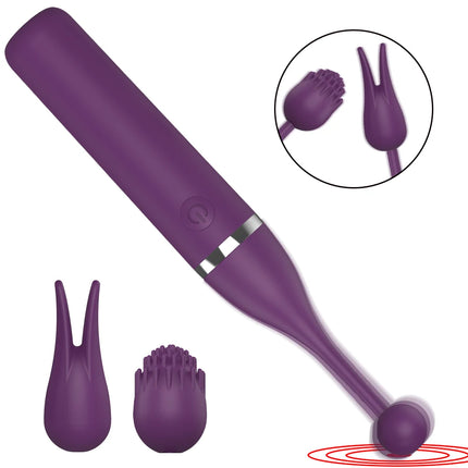 G Spot Tease Stick Vibrators for Women Clitoris Pussy Stimulation Erotic Female Masturbator Adult Sex Toys Comes 3 Massage Heads