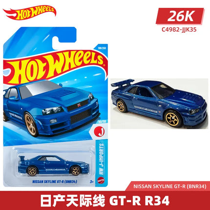 Hot Wheels C4982 2026K Batch 1:64 Diecast Car Ferrari BMW GTR Supra F1 Racing Mini Alloy Model Toy Collectible Gift For Kids