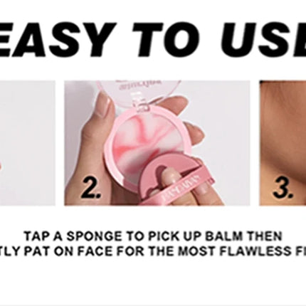 Light Mist Waterproof Oil Control Matte Concealer  Brightening Complexion Setting Powder with Powder Puff