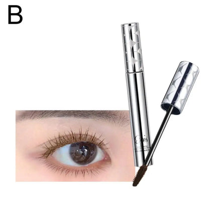 Silk Fiber Matte Mascara Makeup Waterproof Fast Dry Brown Black Ultra-Fine Brush Lengthens Eyelashes Curling Mascara Makeup New