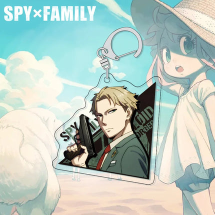 SPY×FAMILY Anya Keychain Acrylic Charm Cute Anime Figure Pendant for Backpack Bag Accessories Spy x Family Merchandise Gift for