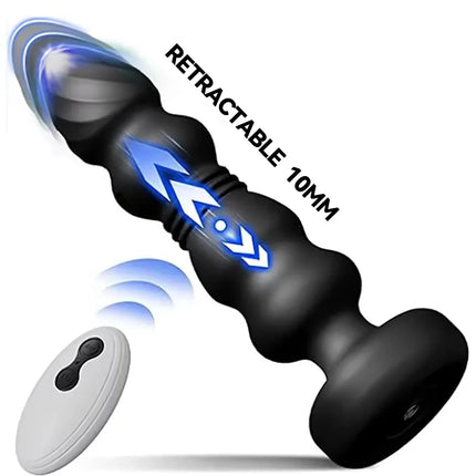 Wireless Remote Control Impact Vibration Anal Plug Beaded For Men And Women Toys For Anal Expansion Training Adult Toys Sex Toys