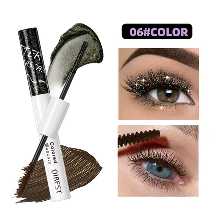 2 in 1 shiny mascara, light texture, smooth application, lasting luster, natural makeup effect