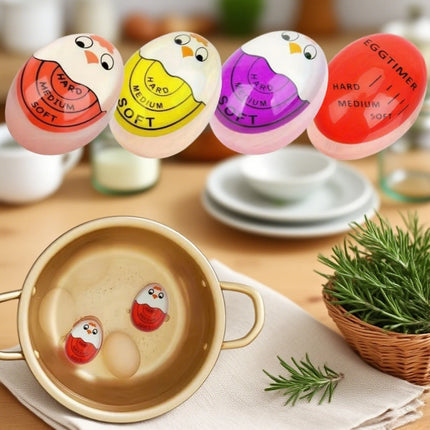 FAIS DU Egg Timer Color Changing Indicator Kitchen Boiled Egg Timer Resin Perfect Boiled Eggs By Temperature Home Kitchen Gadget