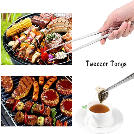 Multifunction Barbecue Tongs Stainless Steel Food Tongs BBQ Clip Kitchen Gadgets Cooking Tweezers Buffet Tool CFQJ006