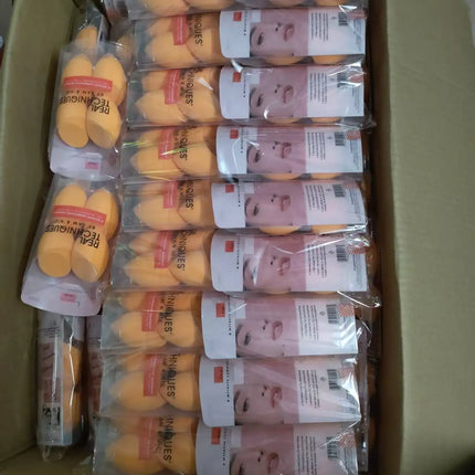 Orange Slanted Cut Makeup Sponge Beauty Egg Dry Wet Use Cross-Border Shipping Cosmetic Puff for General Population