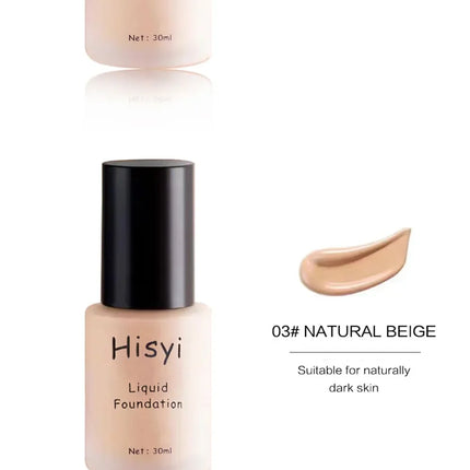 Liquid foundation - Oil-control & long-lasting matte finish, water-resistant, even out skin tone - Perfect natural Korean makeup