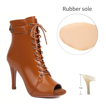 Women's Dance Shoes Ladies Latin Ballroom Dance Boots   Dance Shoes Boots Girls Sexy Stiletto Heels Fashion Salsa Party  Shoes