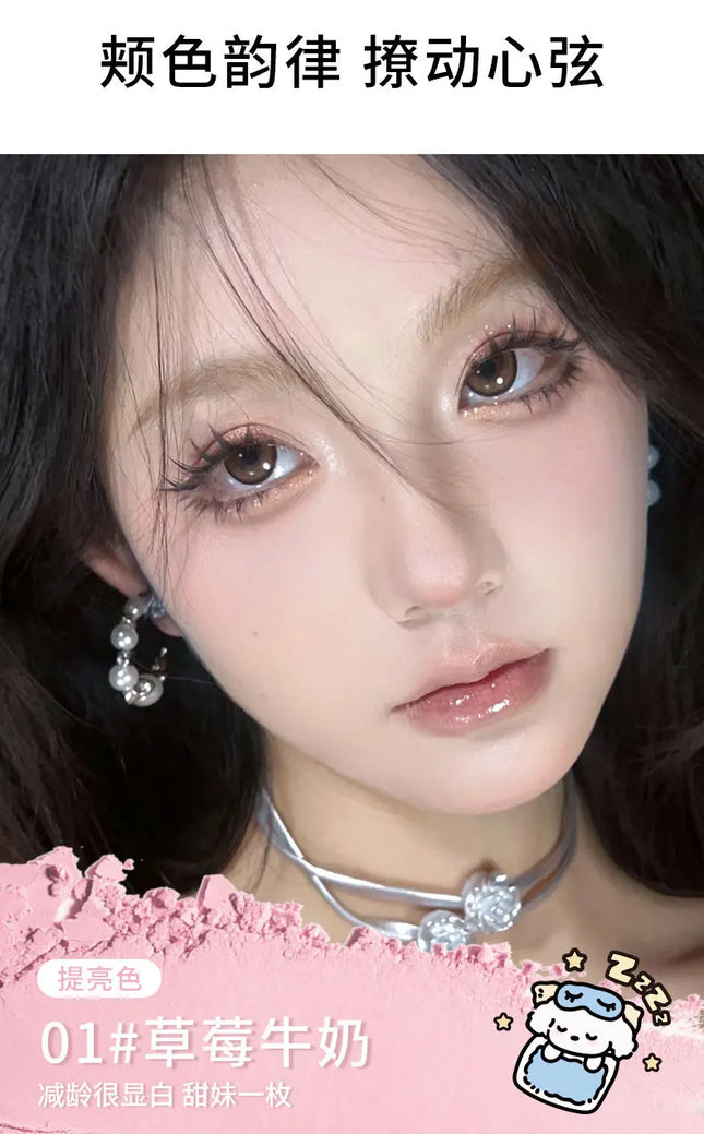 JOLLY JOJO Sleepy Puppy monochrome Blush Expansion Matte Naturally Brightening Highlights Blush