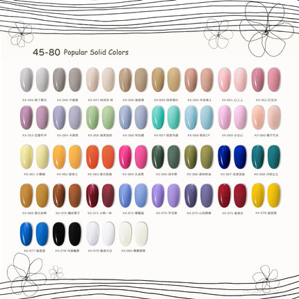 2023 New 80-Color Nail Varnish Glue Ice Translucent Colorful Nail Polish Translucent Red Skin Nail Phototherapy Gel Manicure Art