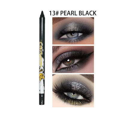 Quick-dry Eyeliner Pencil Colorful Long-lasting Eye Liner Pen Waterproof No Blooming Blue Pink Black Cosmetics Tools