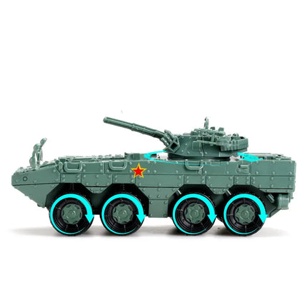 4D 1/144 Tank Infantry Fighting Vehicle Rocket Launcher Finished Model 4pcs/set Miniature Military Model Toy