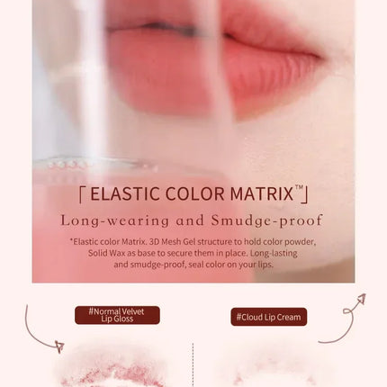 Flower Knows Strawberry Rococo Series Cloud Lip Cream Lip Gloss Long Lasting Velvet Lip Tint Lipstick for Women Cosmetic