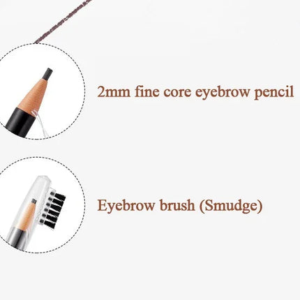 Eyebrow Pencil Waterproof Eyebrow Enhancers Long Lasting Brow Cosmetics Professional Makeup Brow 2mm Ultra-fine Eyebrow Pencil