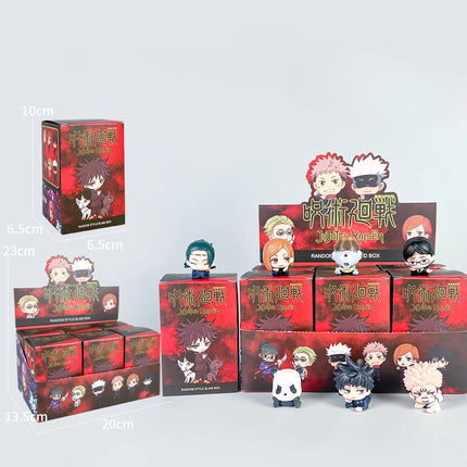 7PCS New Jujutsu Kaisen Anime Blind Box Season 2 Daily Edition Satoru Gojo Megumi Fushiguro and Toge Inugami Male Figures Displa