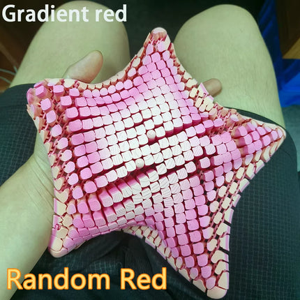 3D Printed Starfish Statue, Fidget Action Figures for Home Office Desk Decor, Action Figures, 26Cm/10.24In, 16Cm/6.3In