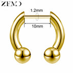 144-Gold-10MM / Nose Rings & Studs