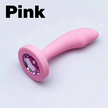 3 color Silicone Anal Plug 3 Sizes Butt Plug Crystal Base Analplug Sex Toys For Woman Men Anal Toys Anal Dildo Adult Toys
