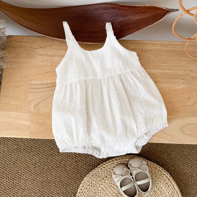 2025 Hot Selling Summer New Baby Clothes Fashion Jumpsuit Baby Girls Newborn Cute Princess Camisole Romper Children's Jumpsuit